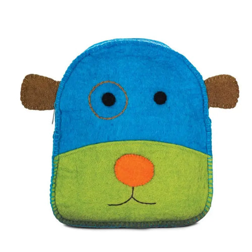 Dog Face Felted Backpack