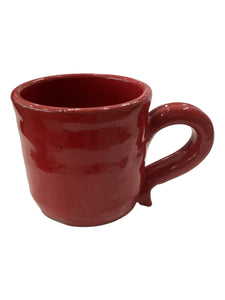 Handmade Pottery Mug - Red