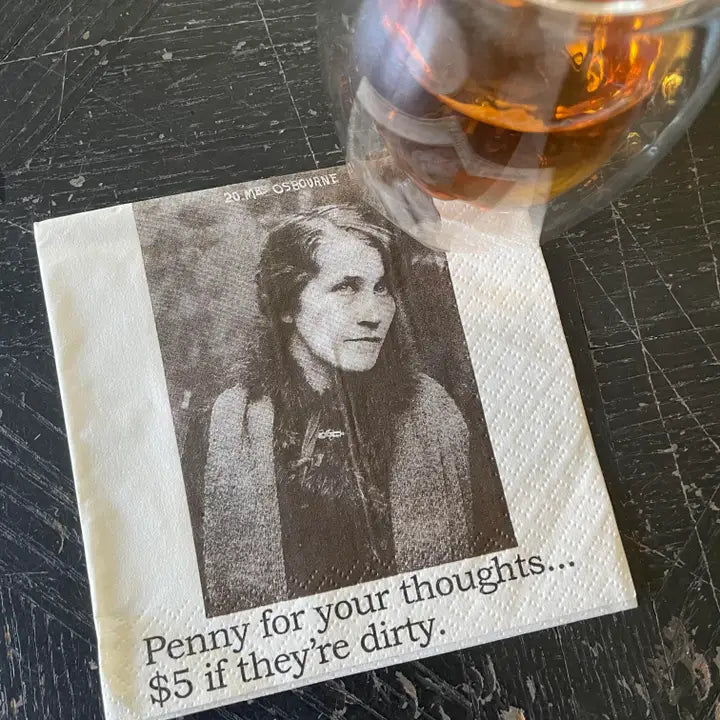 Cocktail Napkins - Penny For Your Thoughts...