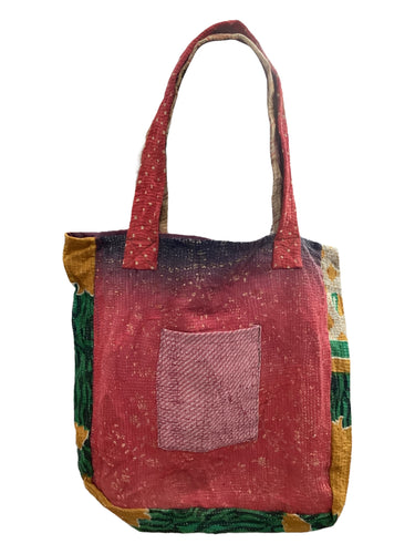 Kantha Pocket Tote Bag