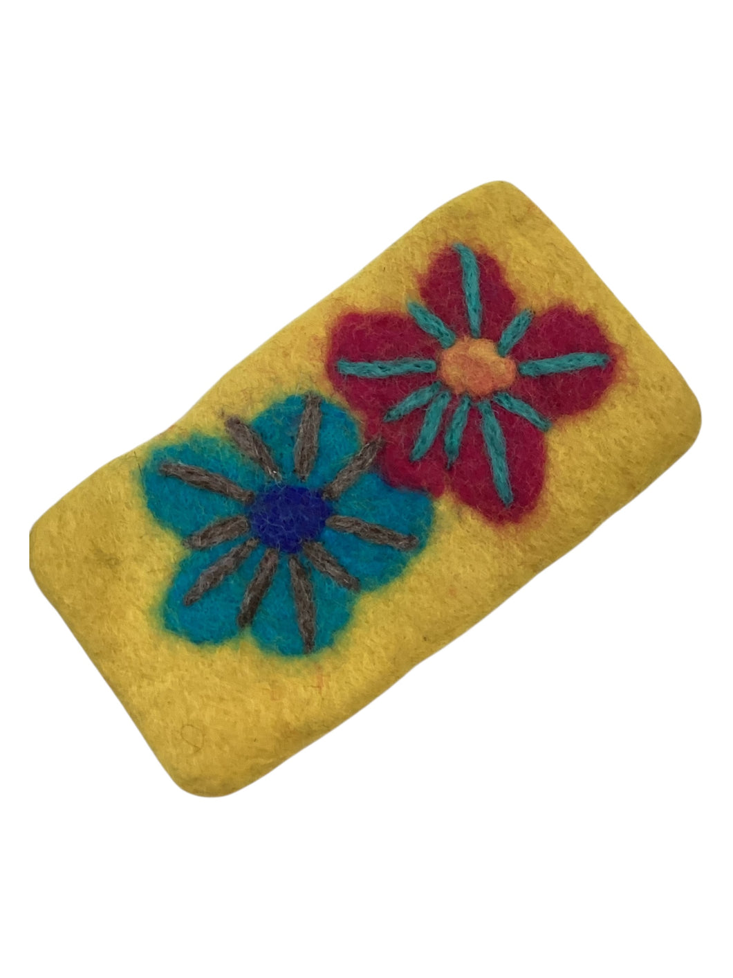 Felted Flower Eyeglass Holder