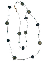 36" Hand Knotted Long Flower Necklace