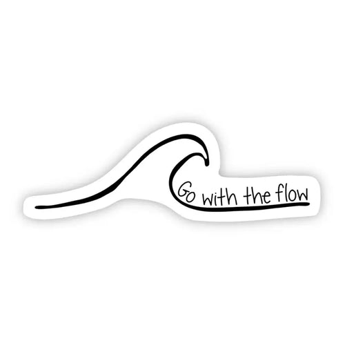 Wave Go with the Flow Sticker