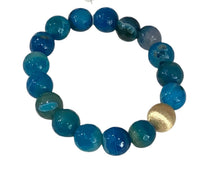 Stone Bracelet  - Gold Brushed Ball
