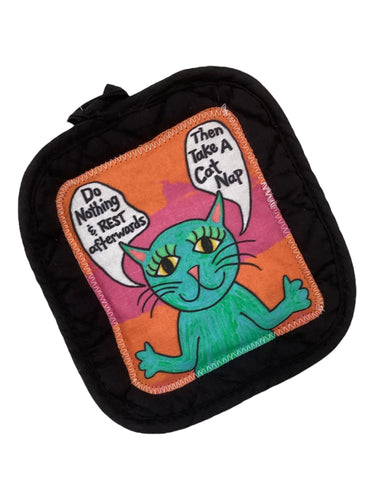 #109 Hot Pad - Cat Nap