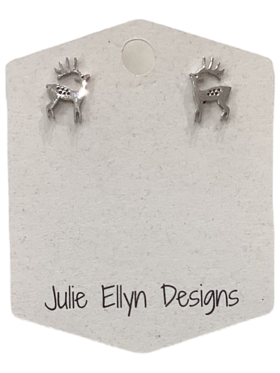 Holiday Steel Earrings - Reindeer