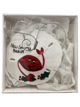 Sand Dollar Ornament - Red Crab