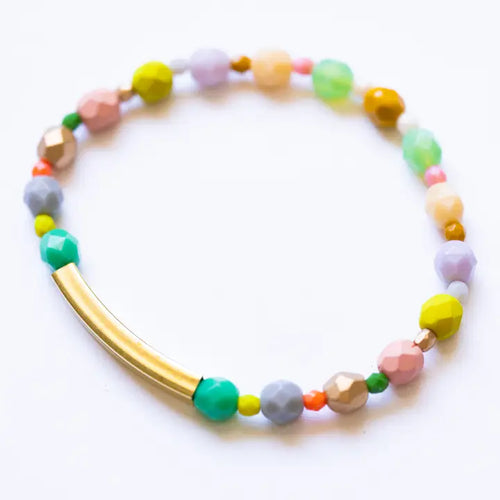 Pastel Mixed Bead Bracelet