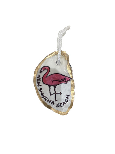 NSB Flamingo Oyster Ornament