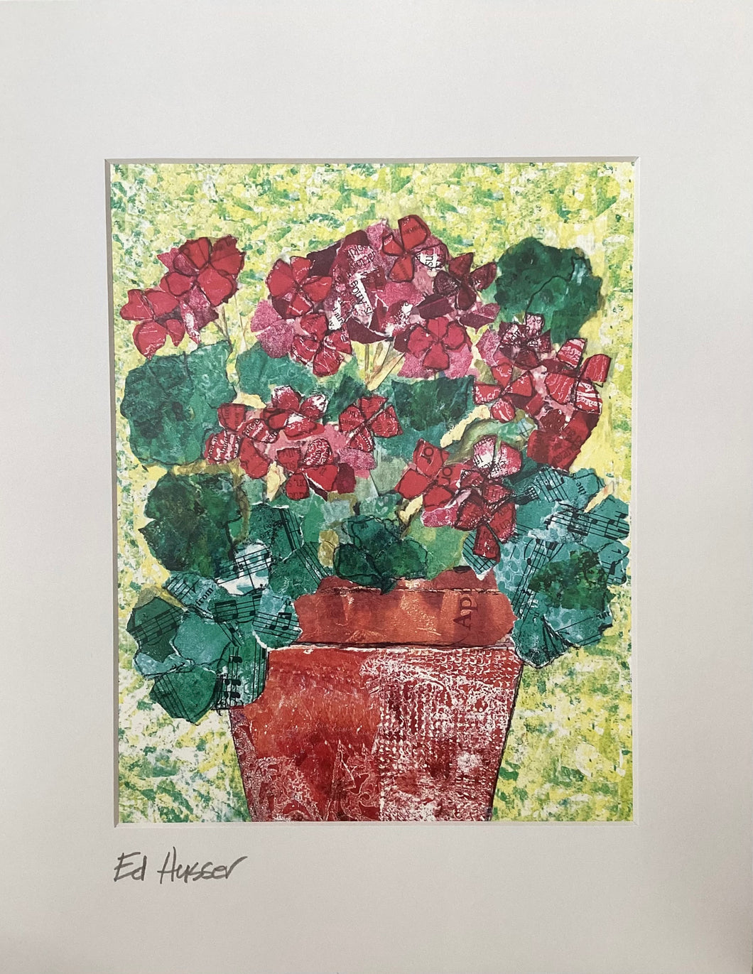Sunny Geraniums - Print
