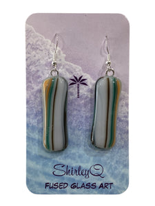 Large Dangle Earrings - Southwestern Glass