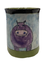 Animal Mug - Hippo/Moss Green