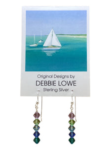 Stacked Swarovski Crystals Earrings