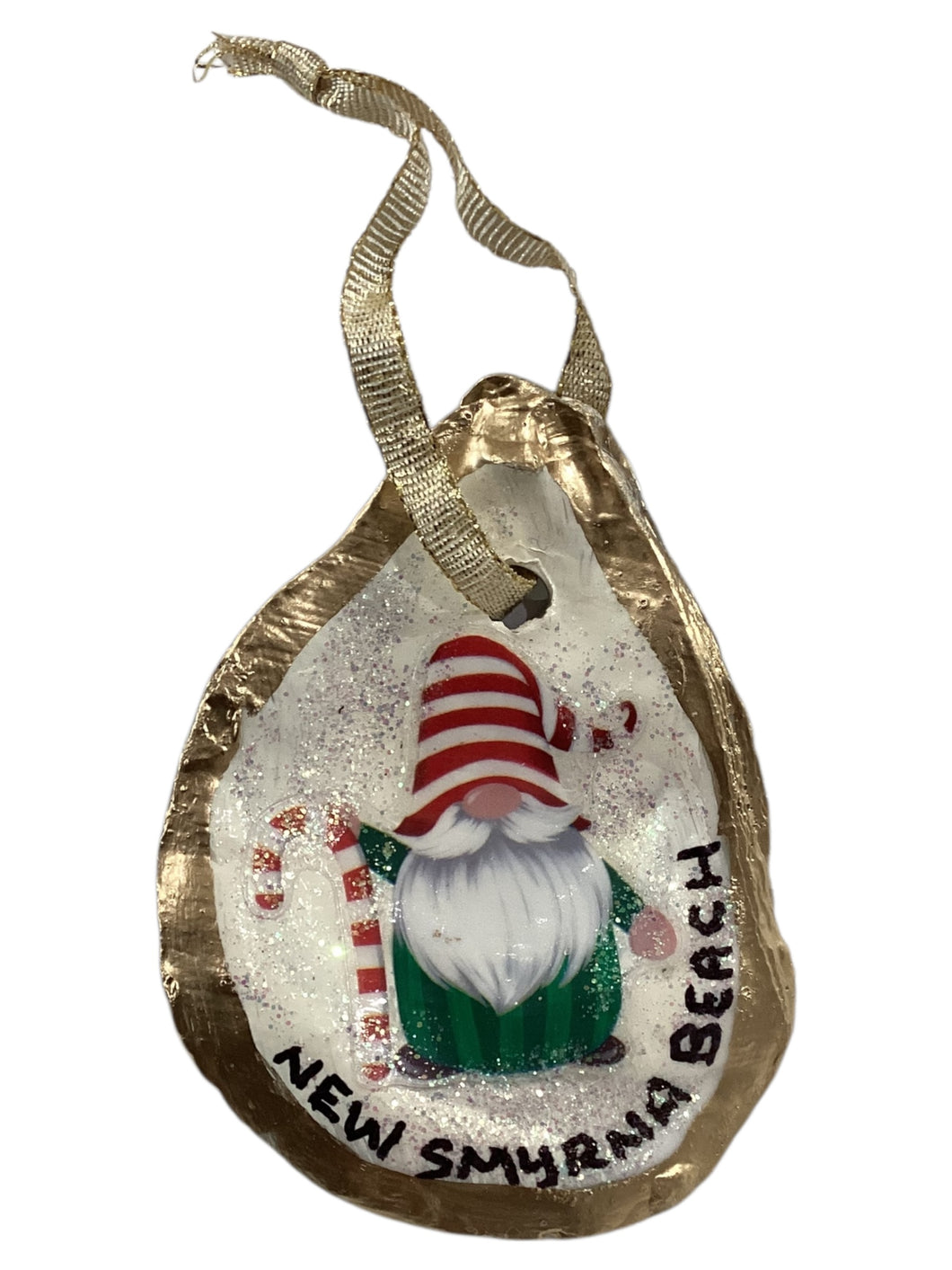 Holiday Oyster Ornament - Gnome