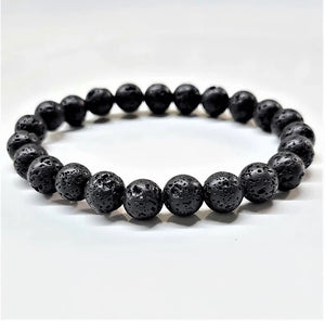 Lava Stone Bracelet - 8mm