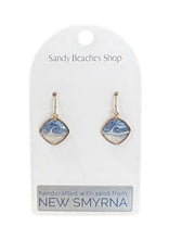 Custom Sand Wave Dangle Earring - Gold