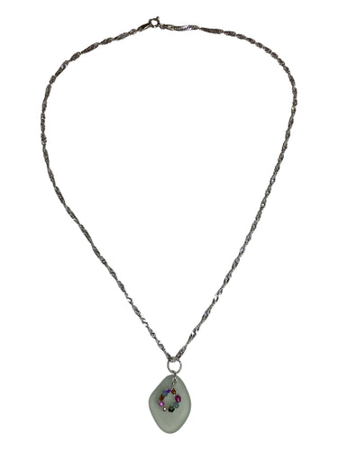 Seafoam Seaglass Necklace