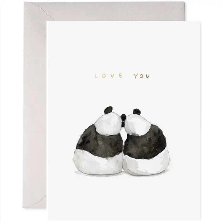 Panda Pair Love You Greeting Card