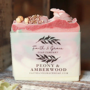 Peony Amberwood Bar Soap