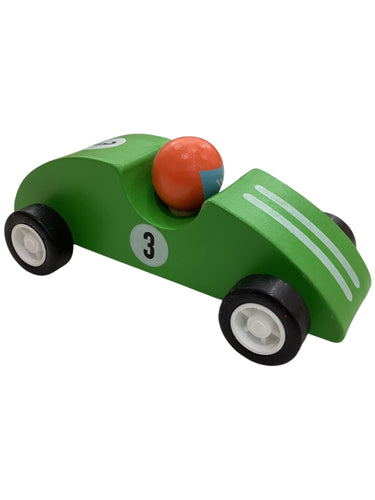 Pull Back Race Car - #3 Green