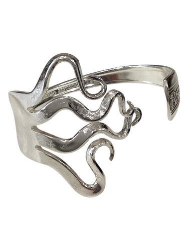 Silverware Bracelet - Curly Fork