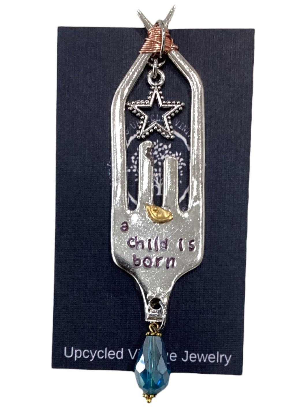 Fork Nativity Ornament