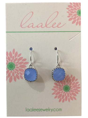 Dainty Periwinkle Earrings - Silver