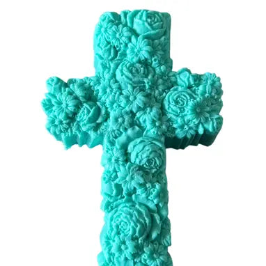 Cross Bar of Soap - Turquoise