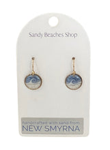 Custom Sand Wave Dangle Earring - Gold