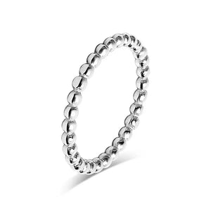 Stainless Steel Beaded Spacer Ring - Stainless