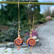 Long Loop Gold Earrings