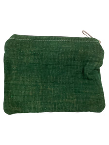 Kantha Zipper Pouch Bag - Medium