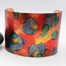 Alcohol Ink Large Copper Cuff