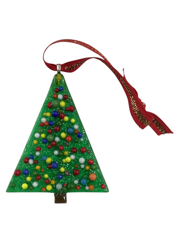 Christmas Ornament - Green Tree with Small Ornaments
