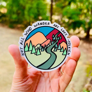 All Who Wander Sticker