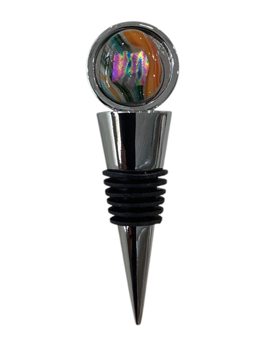 Wine Bottle Topper - Southwestern Stripes & White