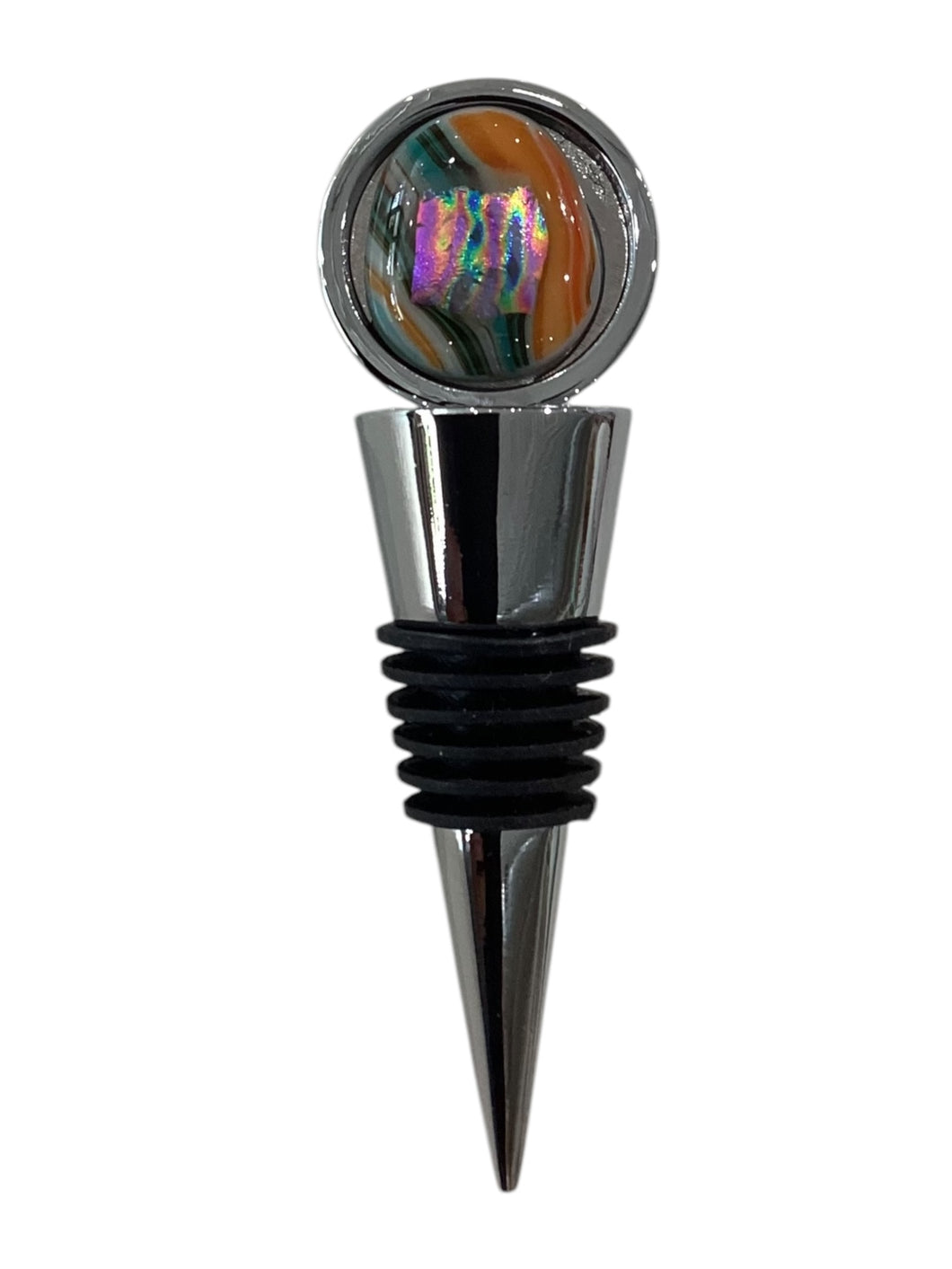 Wine Bottle Topper - Southwestern Stripes & White