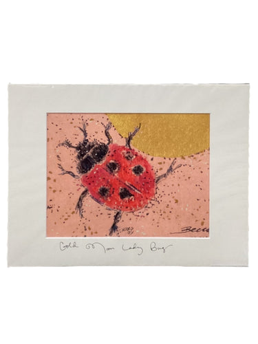 Gold Moon Lady Bug - Print - 11