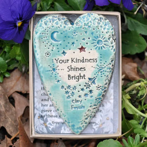 Kindness Shines - Pottery Ornament
