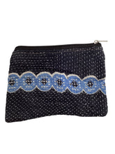 Kantha Zipper Pouch Bag - Large