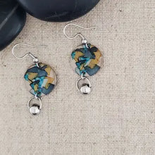 Alcohol Ink Stainless Steel Ball Connector Earrings
