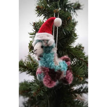 Felt Christmas Lama Ornament