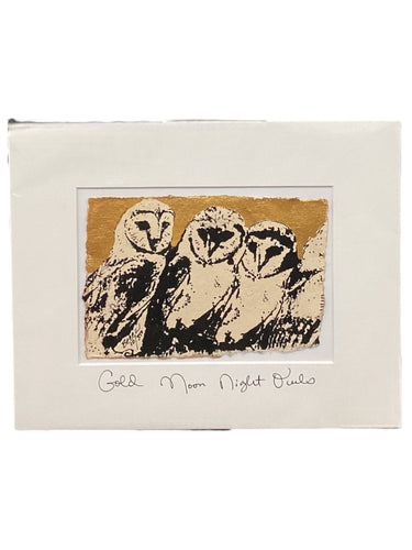 Gold Moon Night Owls - Original - 8