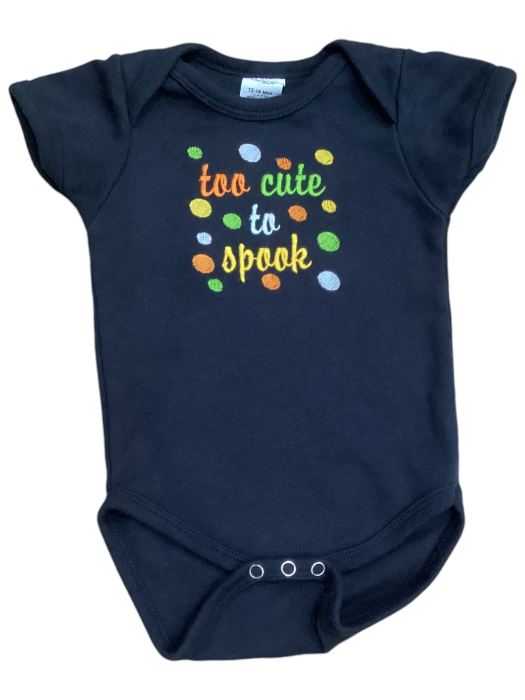 12-18M Onesie - Too Cute to Spook