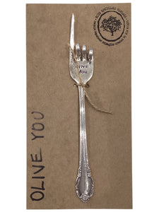 "Olive You" Serving Fork