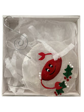 Capiz Shell Ornament - Red Crab