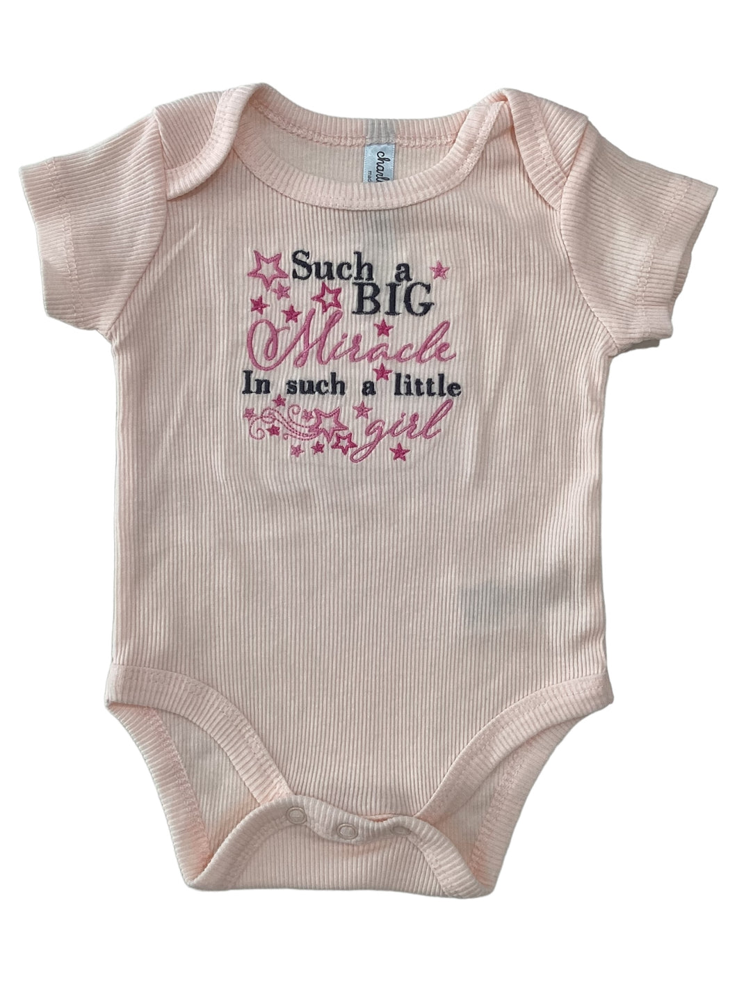 0-3M Onesie - Such a Big Miracle in Such a Little Girl