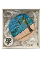 Sand Dollar Ornament - Palm Tree