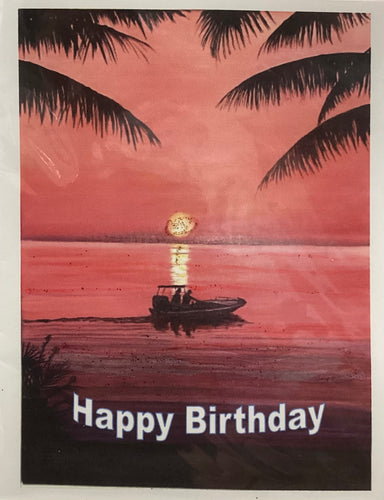 Notecard - Off For A Catch - Birthday