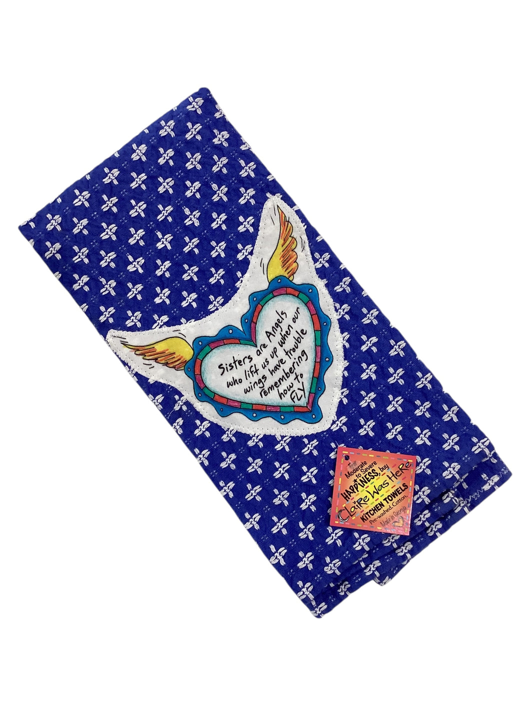 #174 Tea Towel - Sisters are Angels